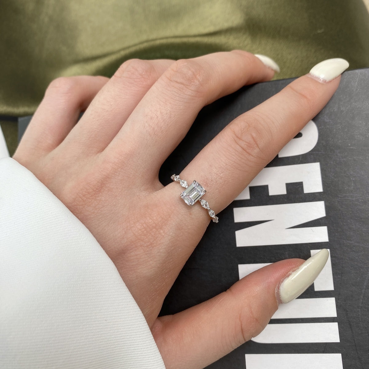 [HOT]1.0 Carat Dainty Resplendent Radiant Cut Daily Ring