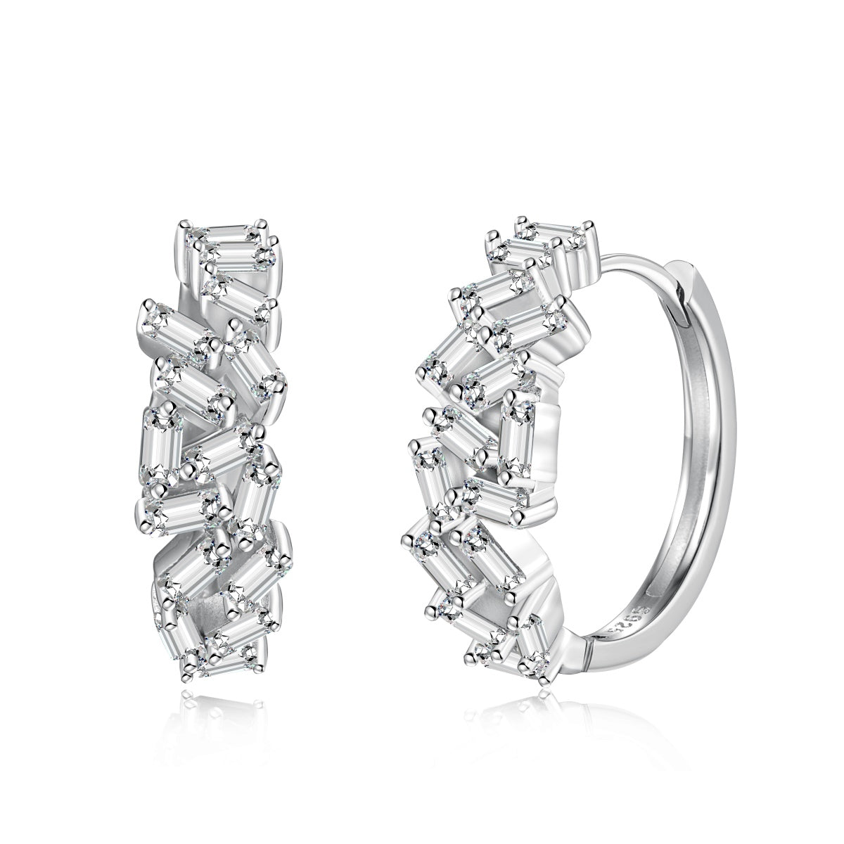 [HOT]Dazzling Colorful Emerald Cut Daily Earrings