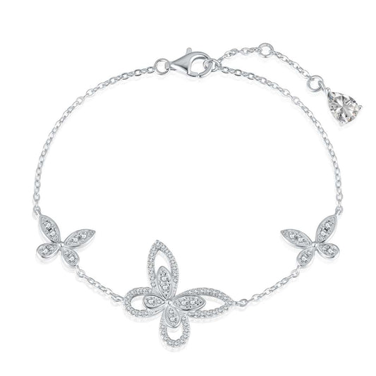 [HOT]Delicate Butterfly Pendant Bracelet