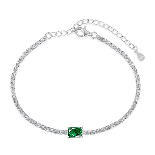 [HOT]1.0 Carat Unique Emerald Cut Banquet Bracelet