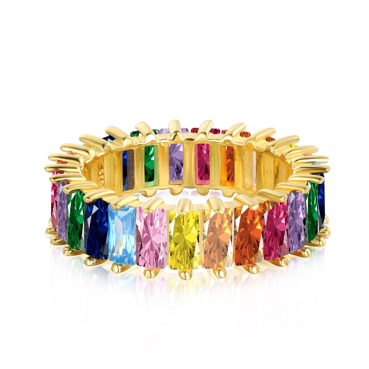 [HOT]Unique Colorful Radiant Cut RIng