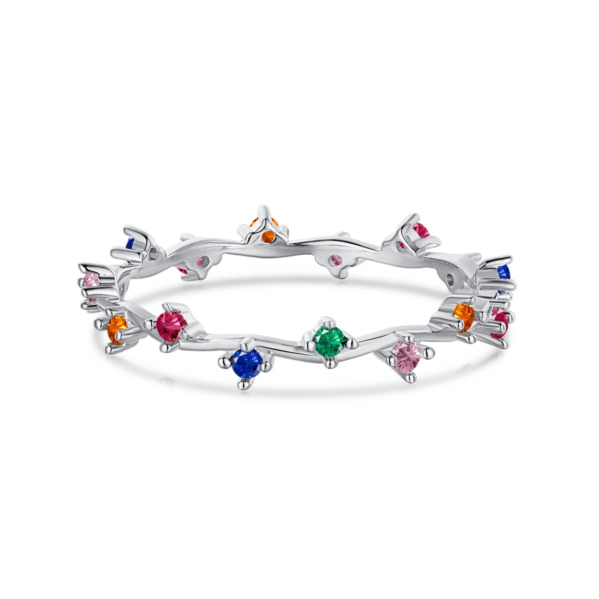[HOT]Radiant Colorful Round Cut Daily Ring