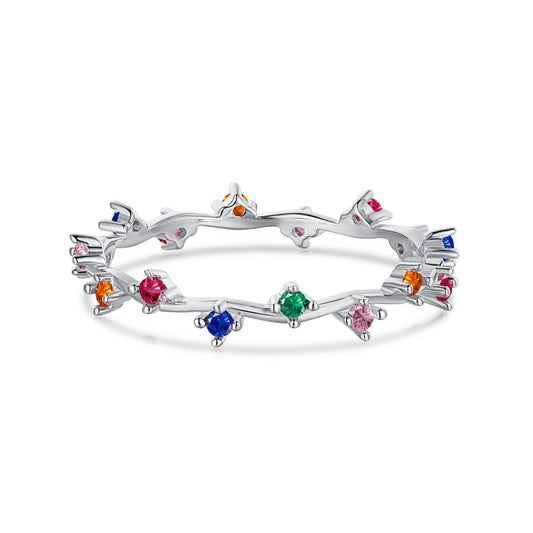 [HOT]Radiant Colorful Round Cut Daily Ring
