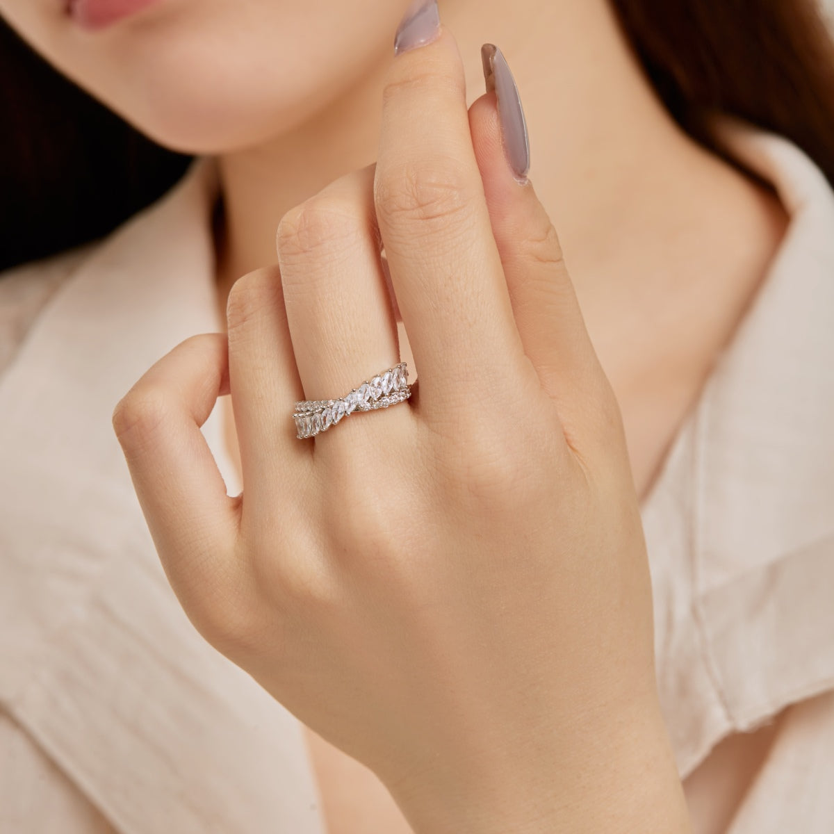 [HOT]Unique Colorful Marquise Cut Daily Ring