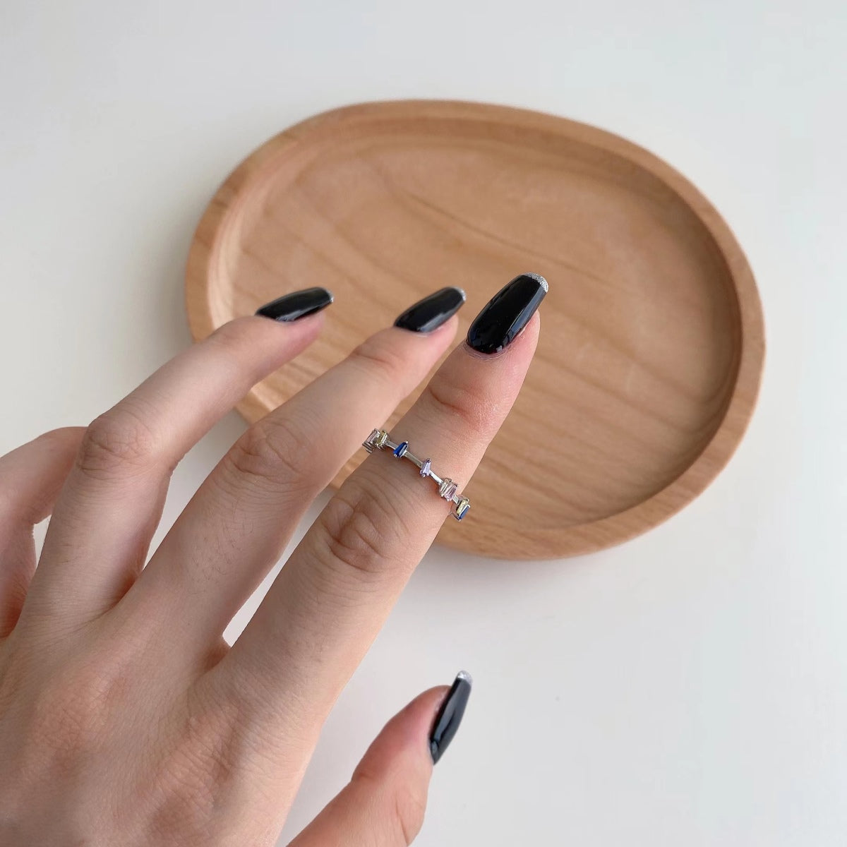 [HOT]Unique Trapezoid Cut Daily Ring