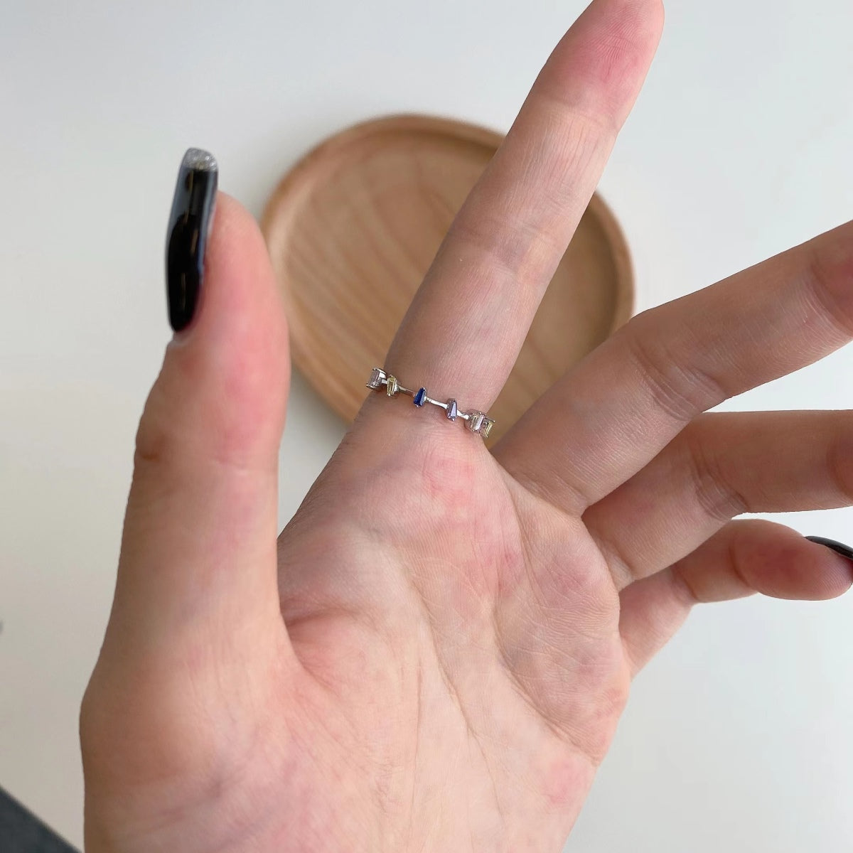 [HOT]Unique Trapezoid Cut Daily Ring