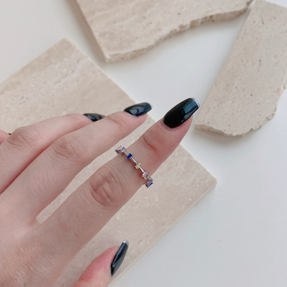 [HOT]Unique Trapezoid Cut Daily Ring