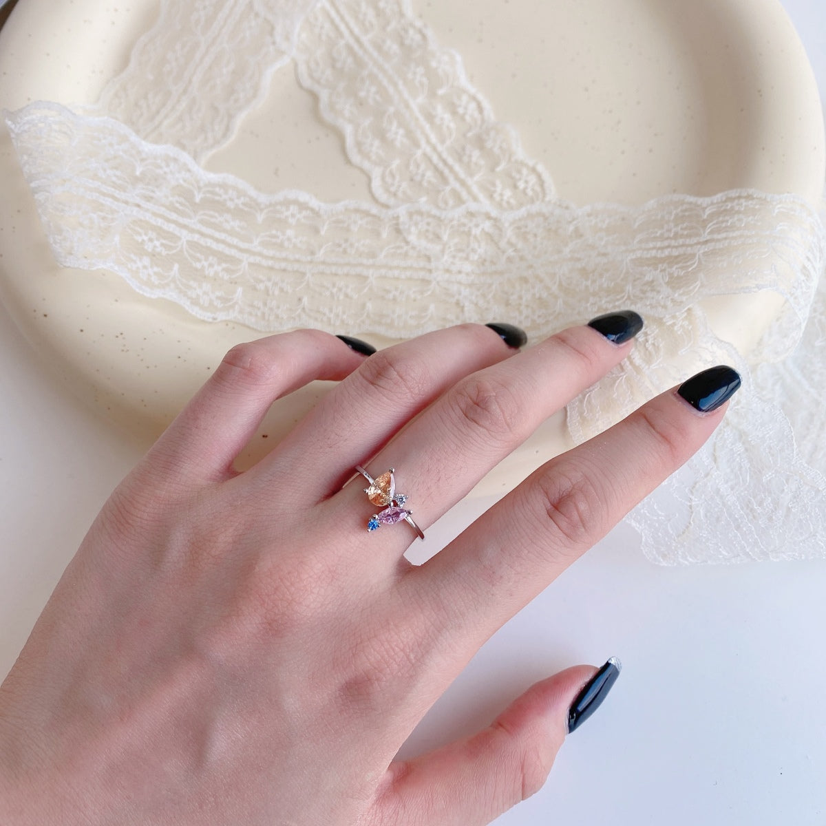 [HOT]Radiant Colorful Multi Cut Daily Ring