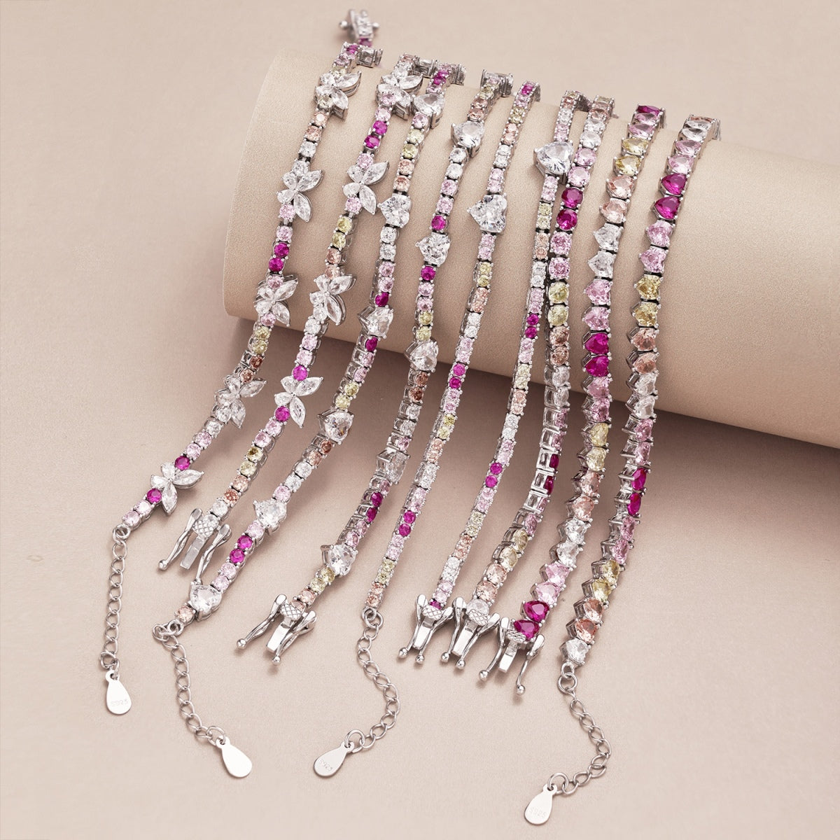 [HOT]Romantic Heart Shape Round Cut Lover Bracelet