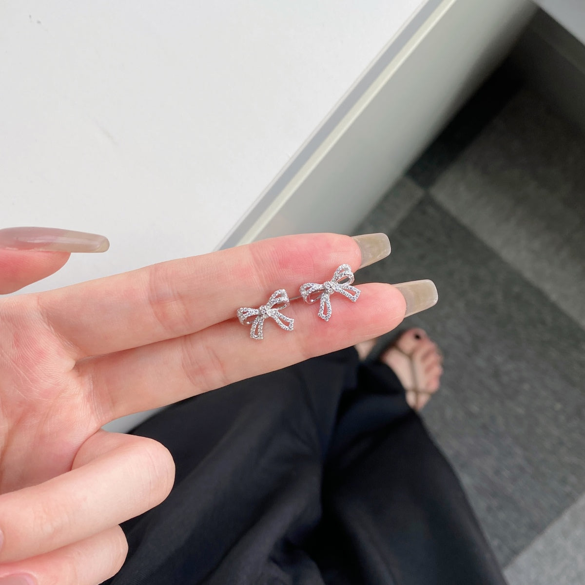 [HOT]Dainty Bow Shape Earrings