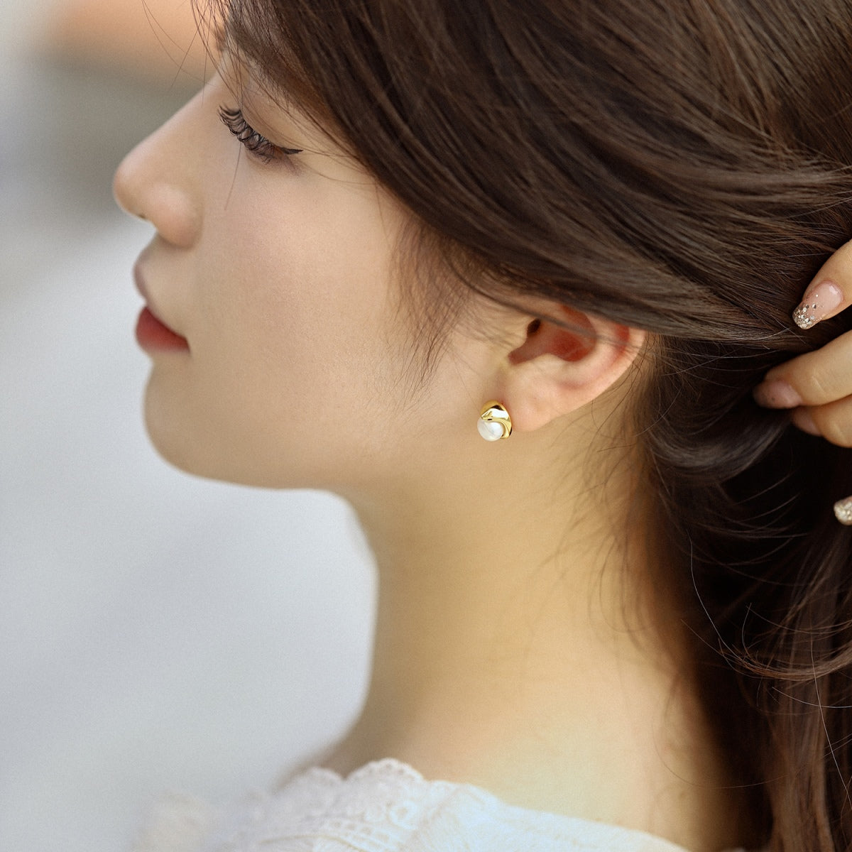 [HOT]Dainty Bread Pearl Earrings