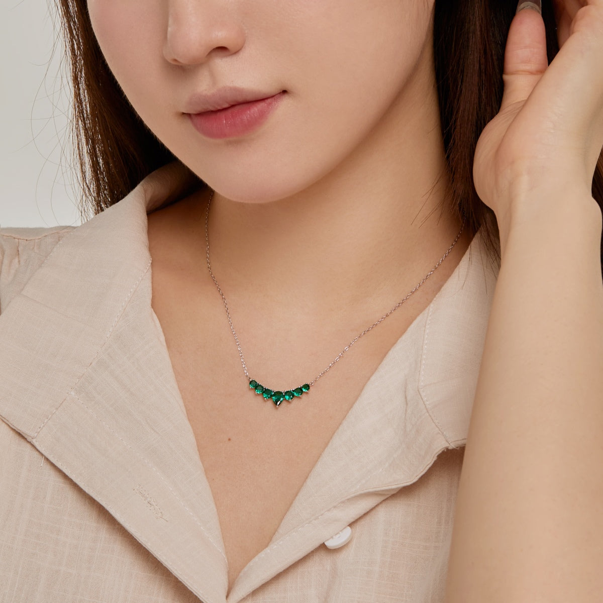 [HOT]Dainty Colorful Heart Necklace