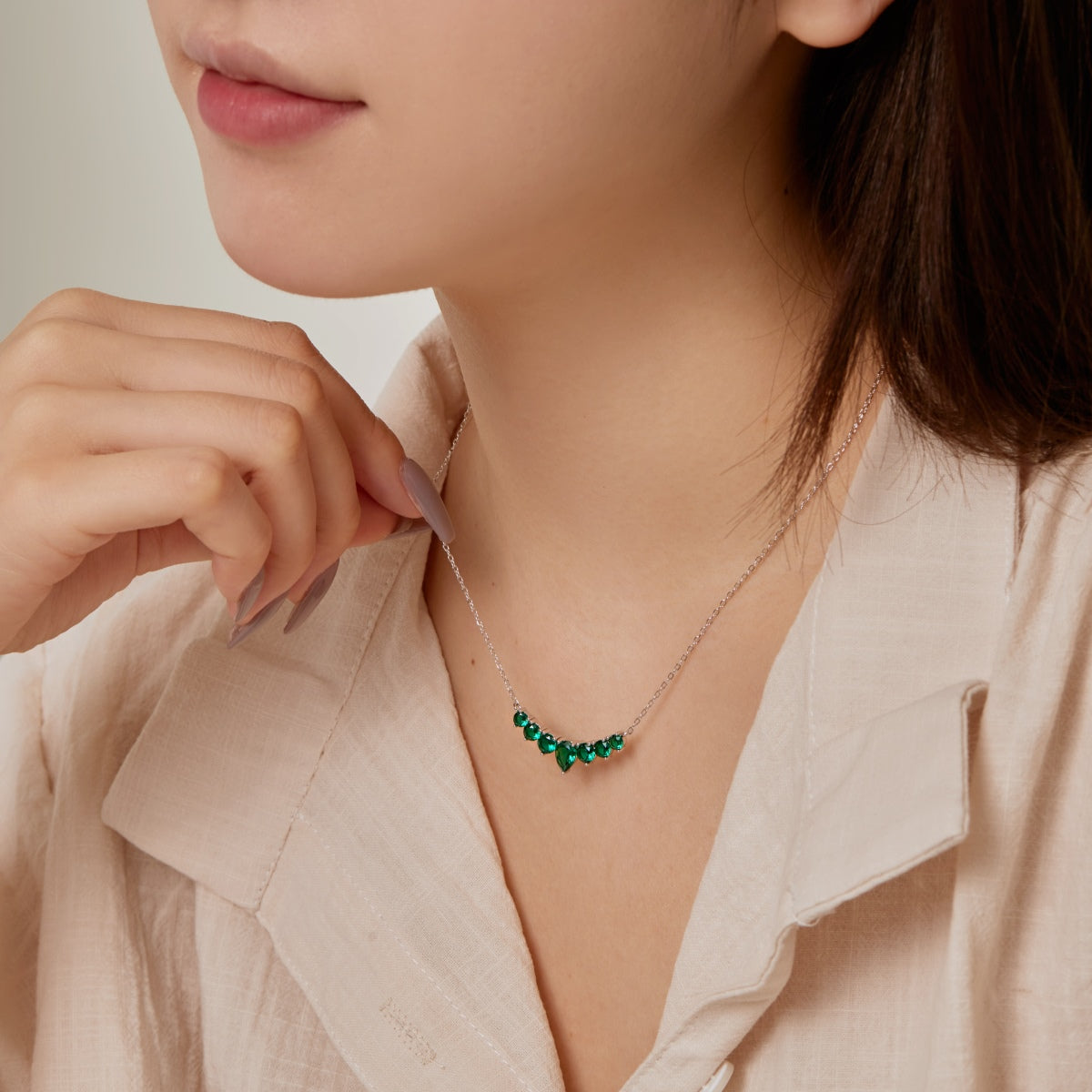 [HOT]Dainty Colorful Heart Necklace