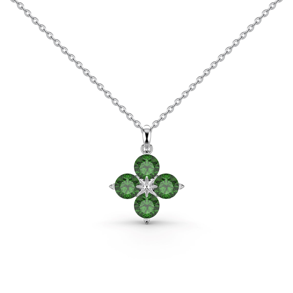 [HOT]Four-Leaf Clover And Eight-Pointed Star Necklace