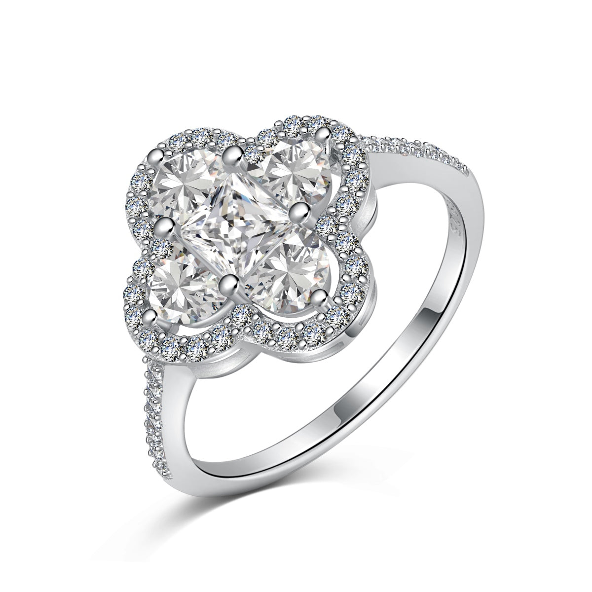 [HOT]Luxurious Eternity Flower Shape Banquet Ring