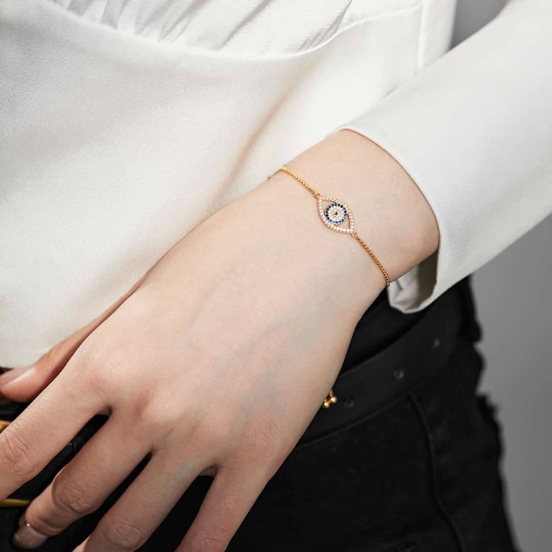 [HOT]Dazzling Eye Shape Necklace