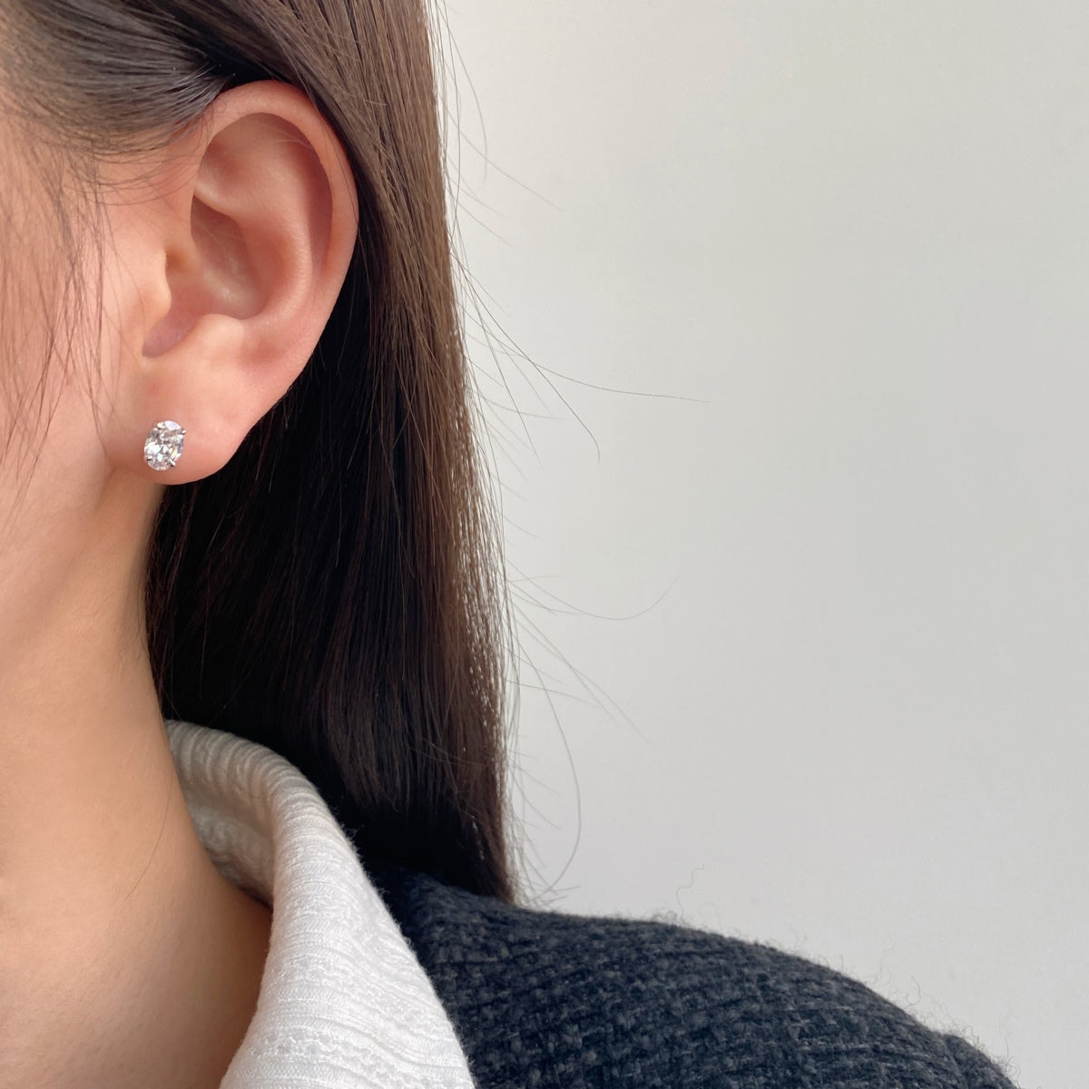 [HOT]Oval Classic Dignified Elegant Earrings