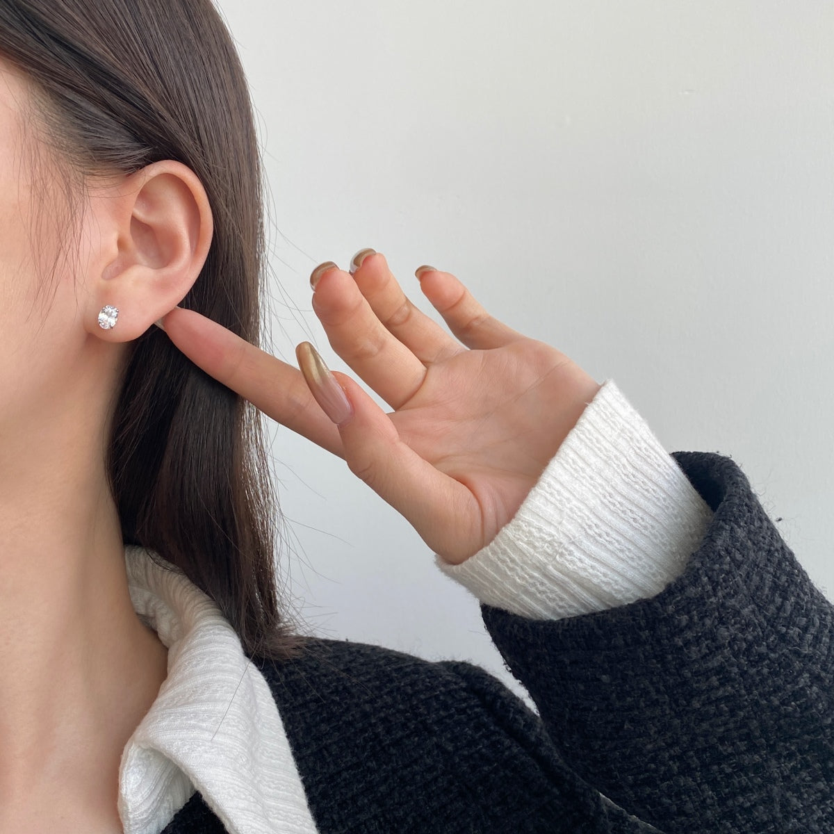 [HOT]Oval Classic Dignified Elegant Earrings