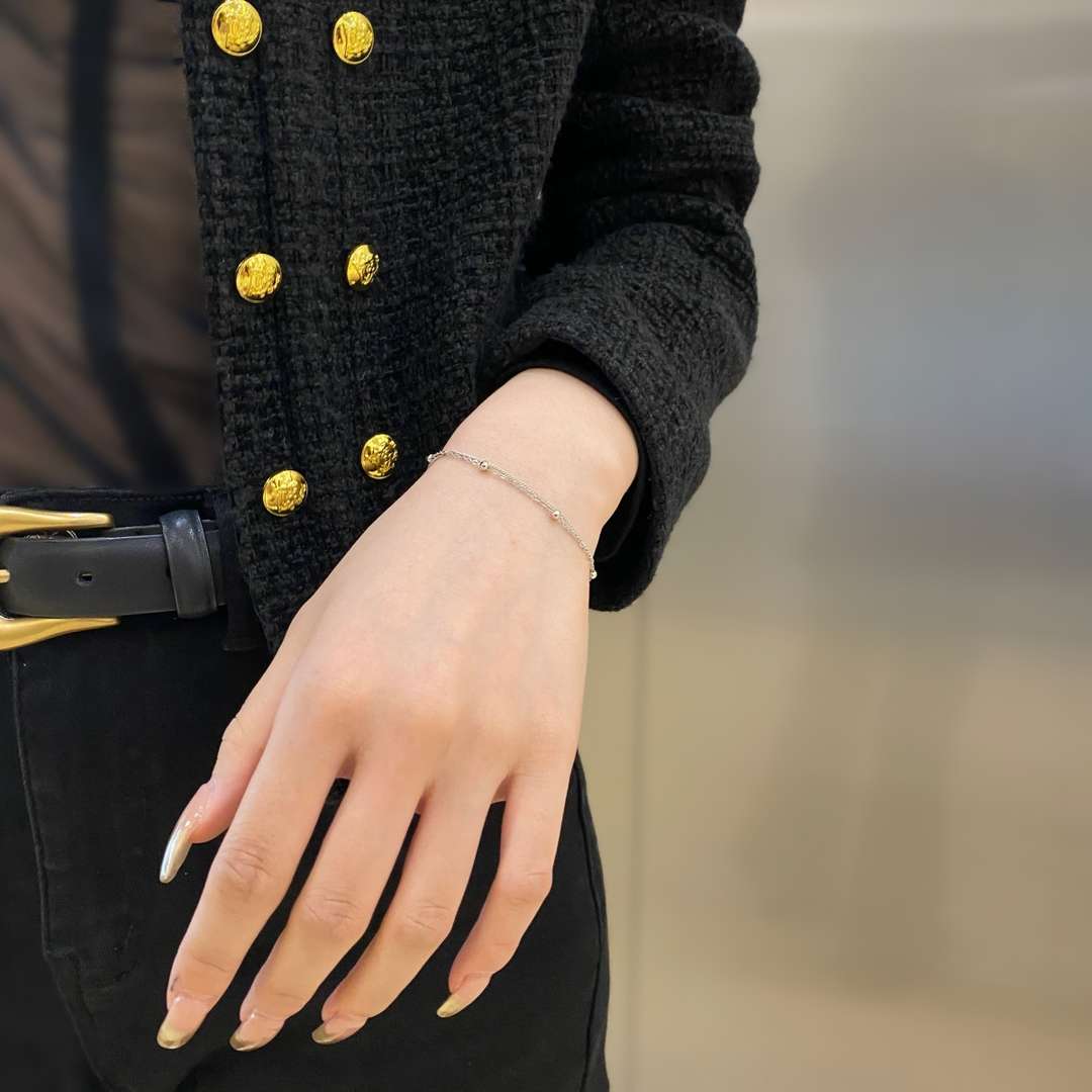 [HOT]Delicate Bead Double Layer Bracelet