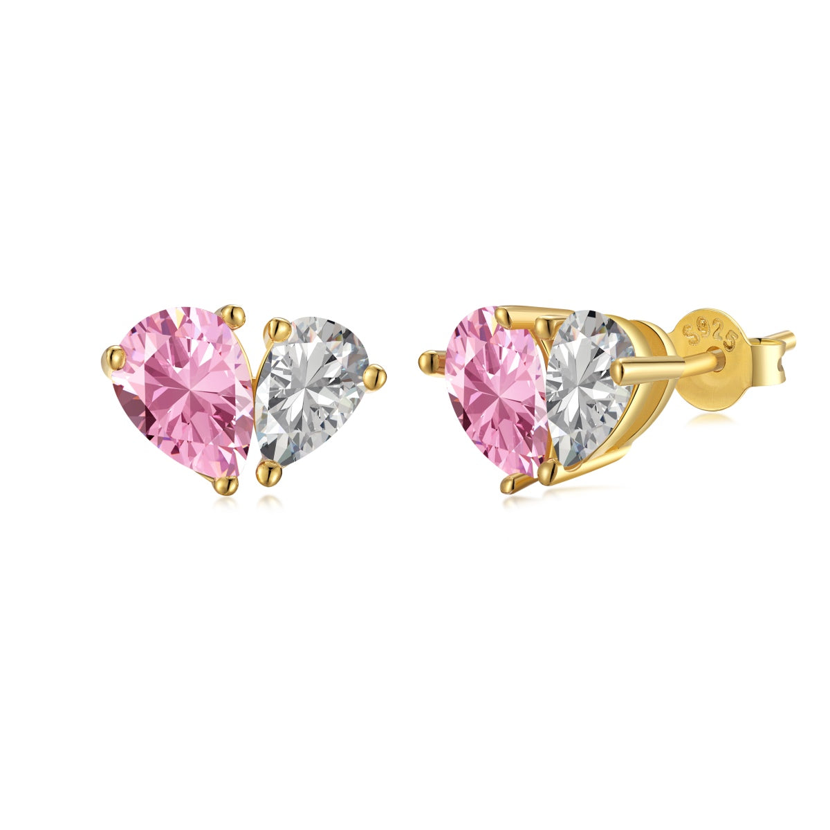 [HOT]Dazzling Elegant Heart Cut Lover Earrings