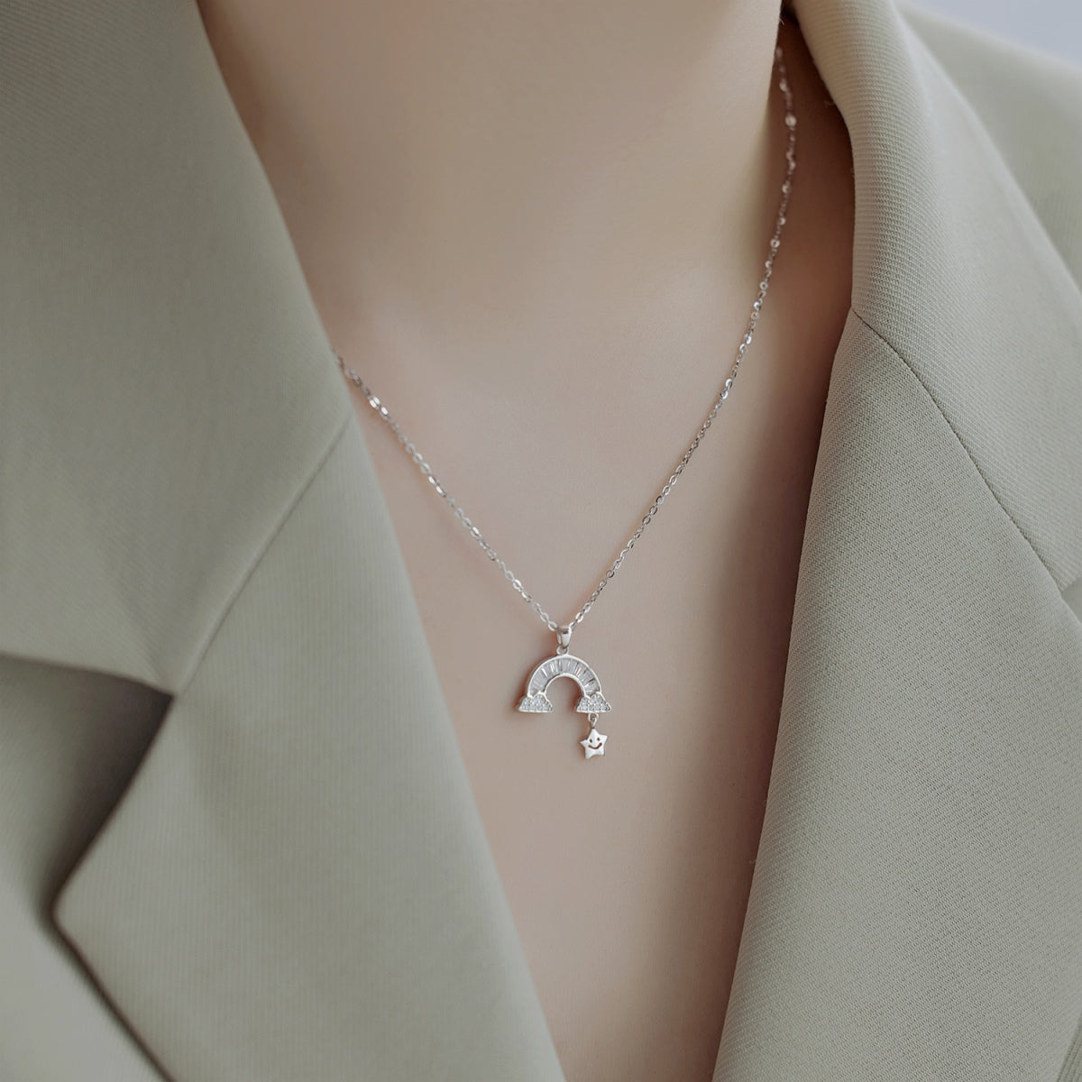 [HOT]Unique Rainbow Star Necklace