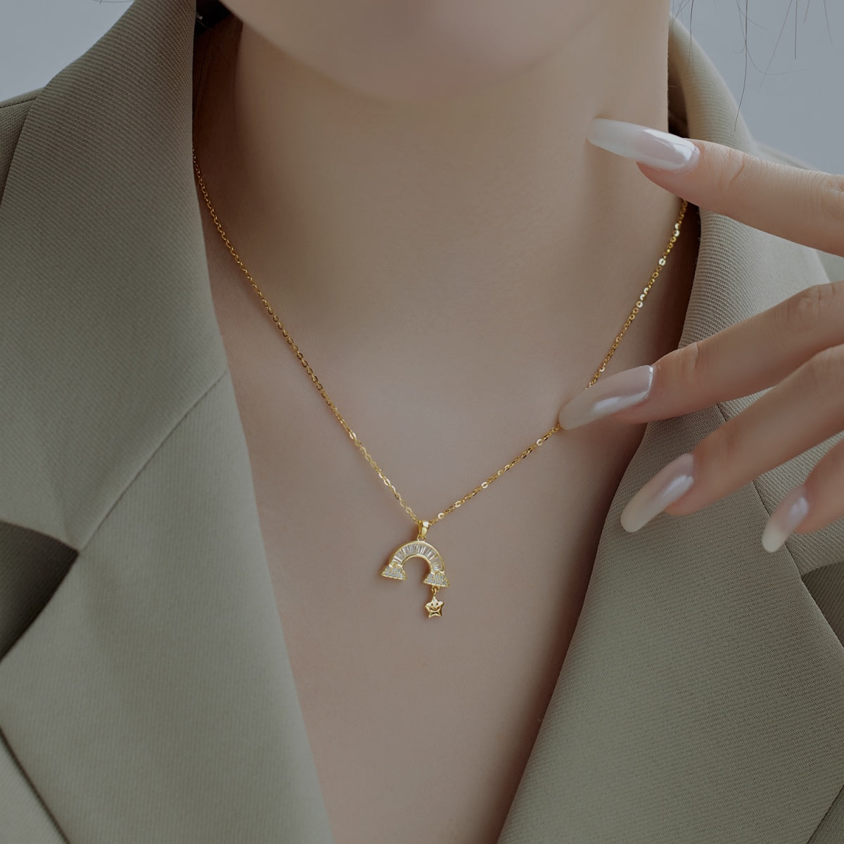 [HOT]Unique Rainbow Star Necklace