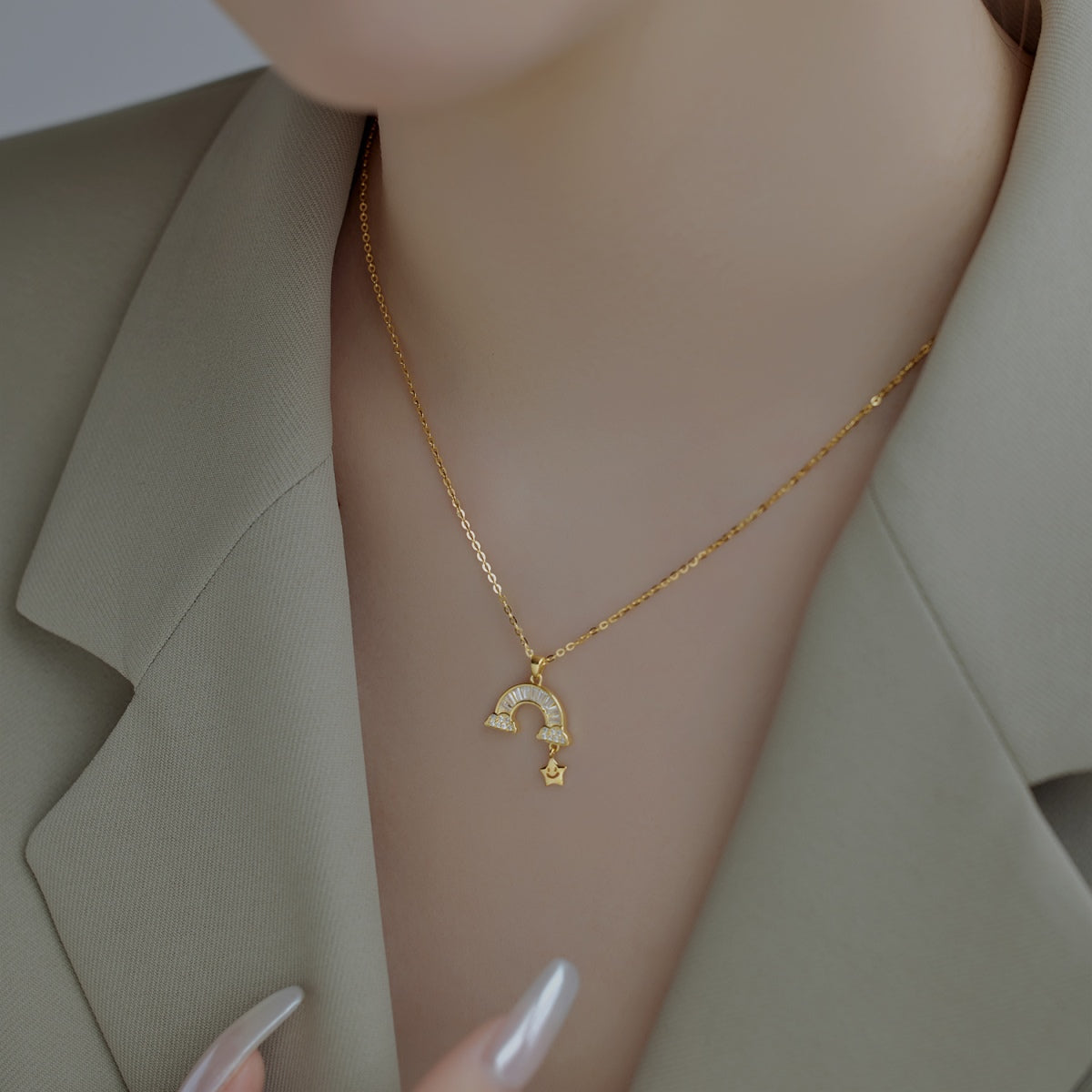 [HOT]Unique Rainbow Star Necklace