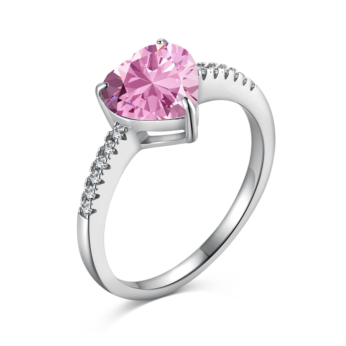 [HOT]2.0 Carat Dazzling Lustrous Heart Cut Lover Ring