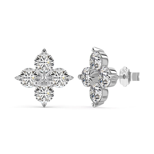 [HOT]Four-Leaf Clover Eight-Pointed Star Earrings