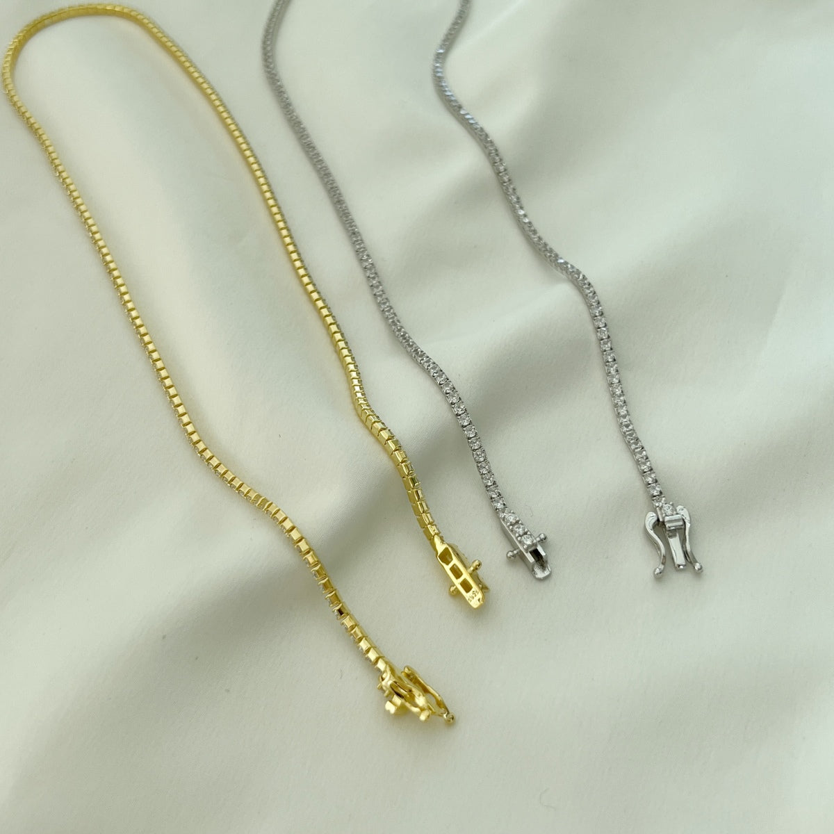 [HOT]Delicate Round Shape Tennis Necklace