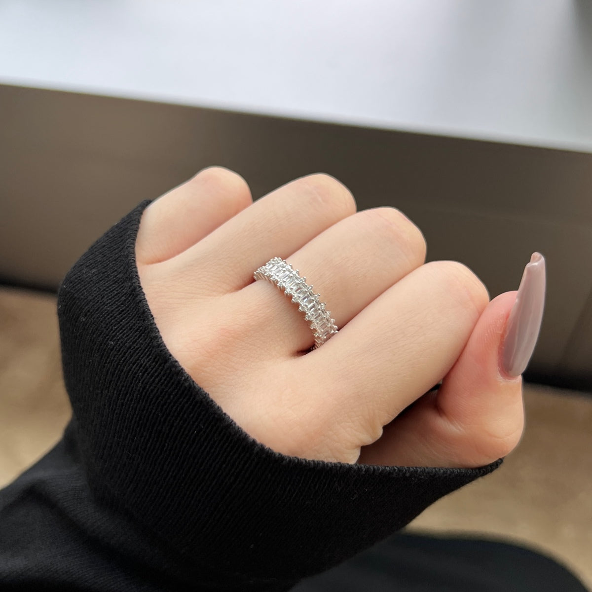 [HOT]Splashy Ornate Emerald Cut Cocktail Ring