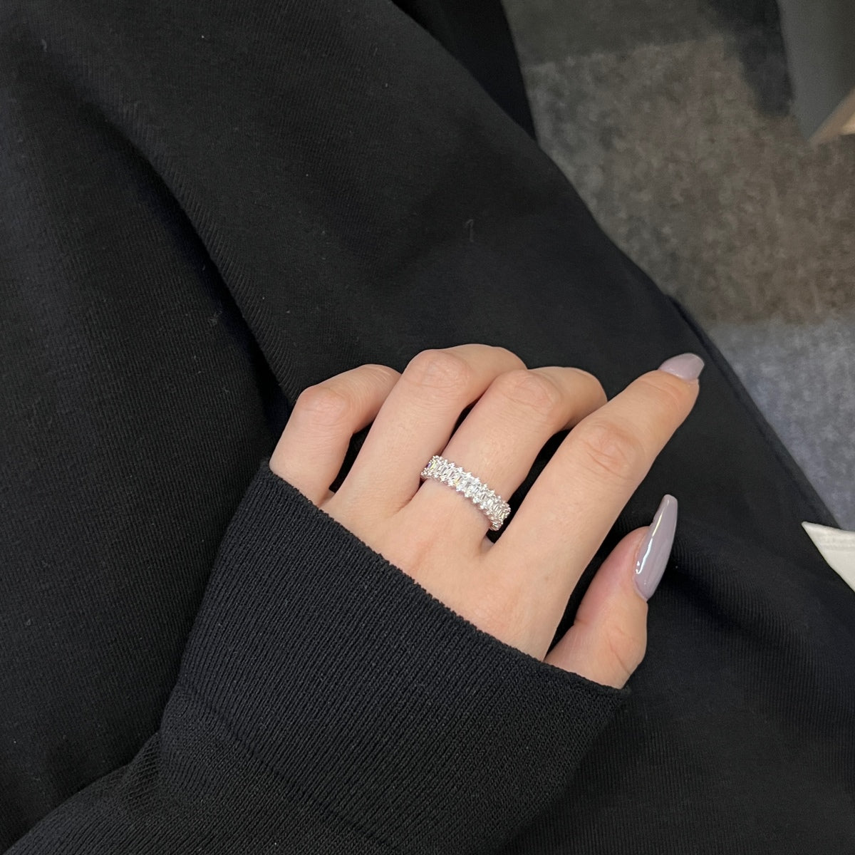 [HOT]Splashy Ornate Emerald Cut Cocktail Ring