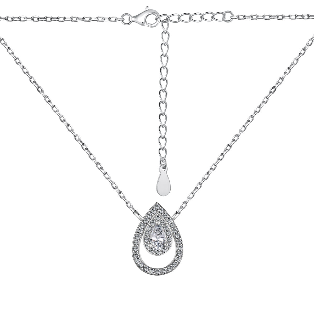 [HOT]Sparkling Pear Cut Necklace