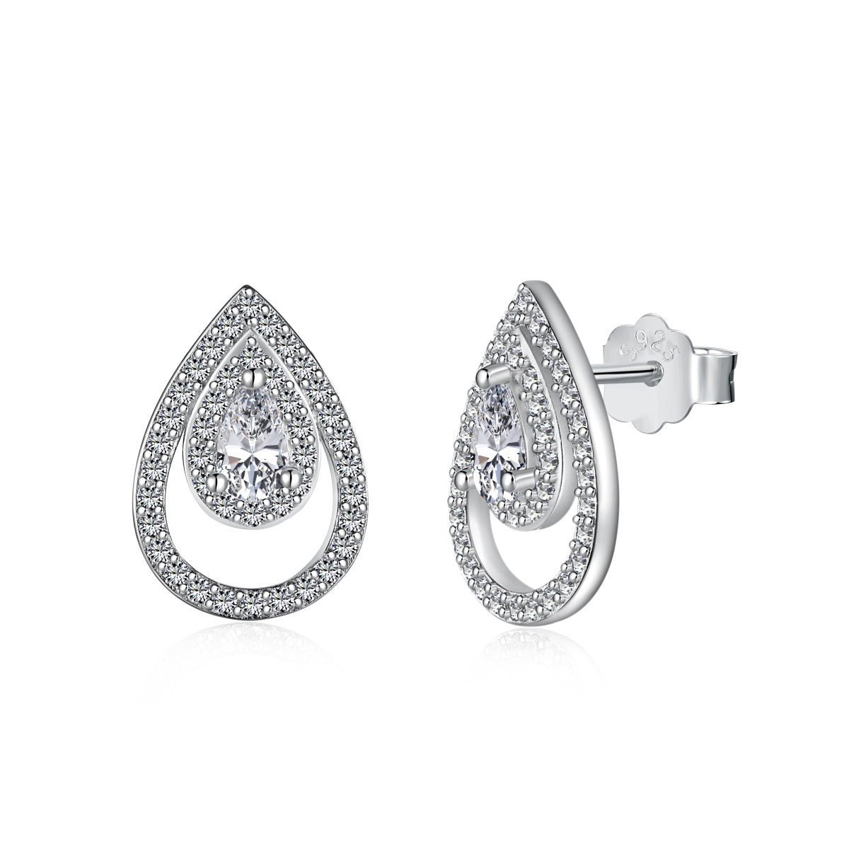 [HOT]Sparkling Delicate Water Drop Shape Daily Earrings