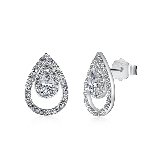 [HOT]Sparkling Delicate Water Drop Shape Daily Earrings