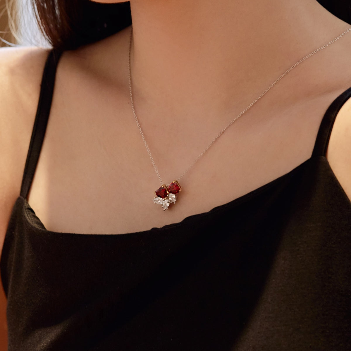 [HOT]Dainty Red Heart Necklace