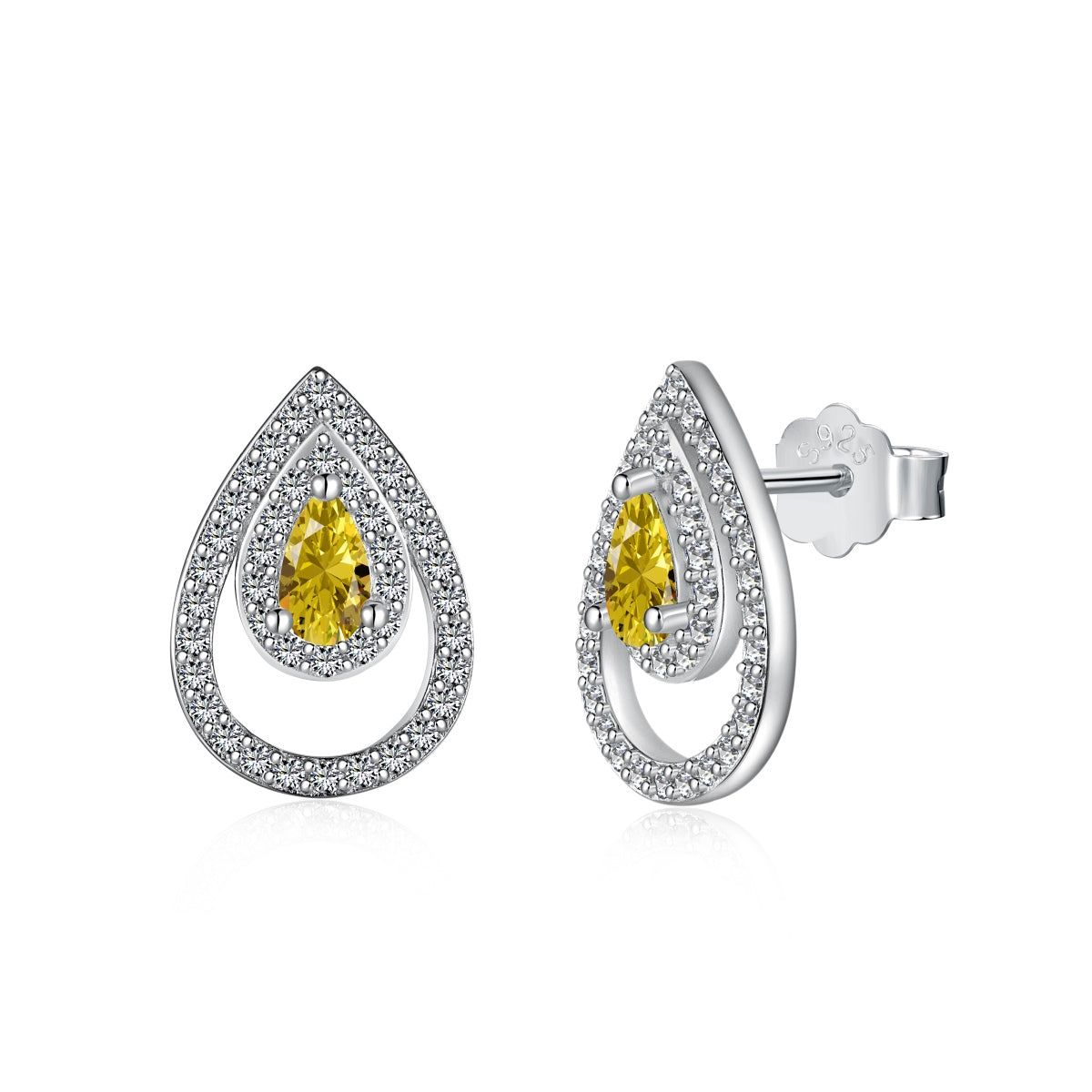 [HOT]Sparkling Delicate Water Drop Shape Daily Earrings