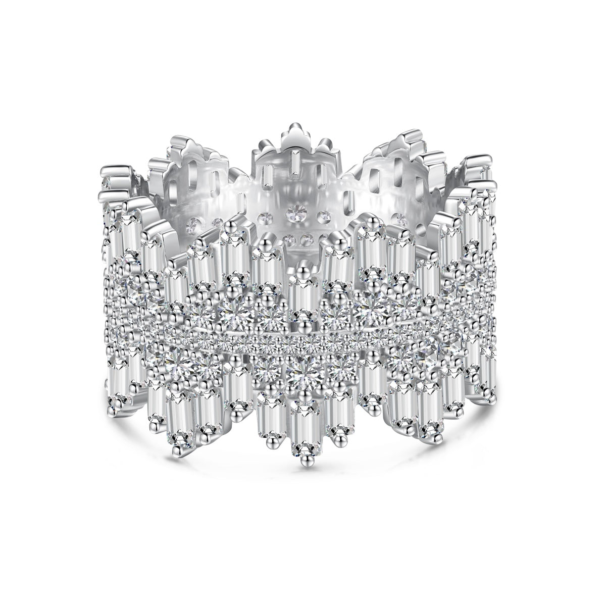 [HOT]Luxurious Colorful Radiant Cut Daily Ring