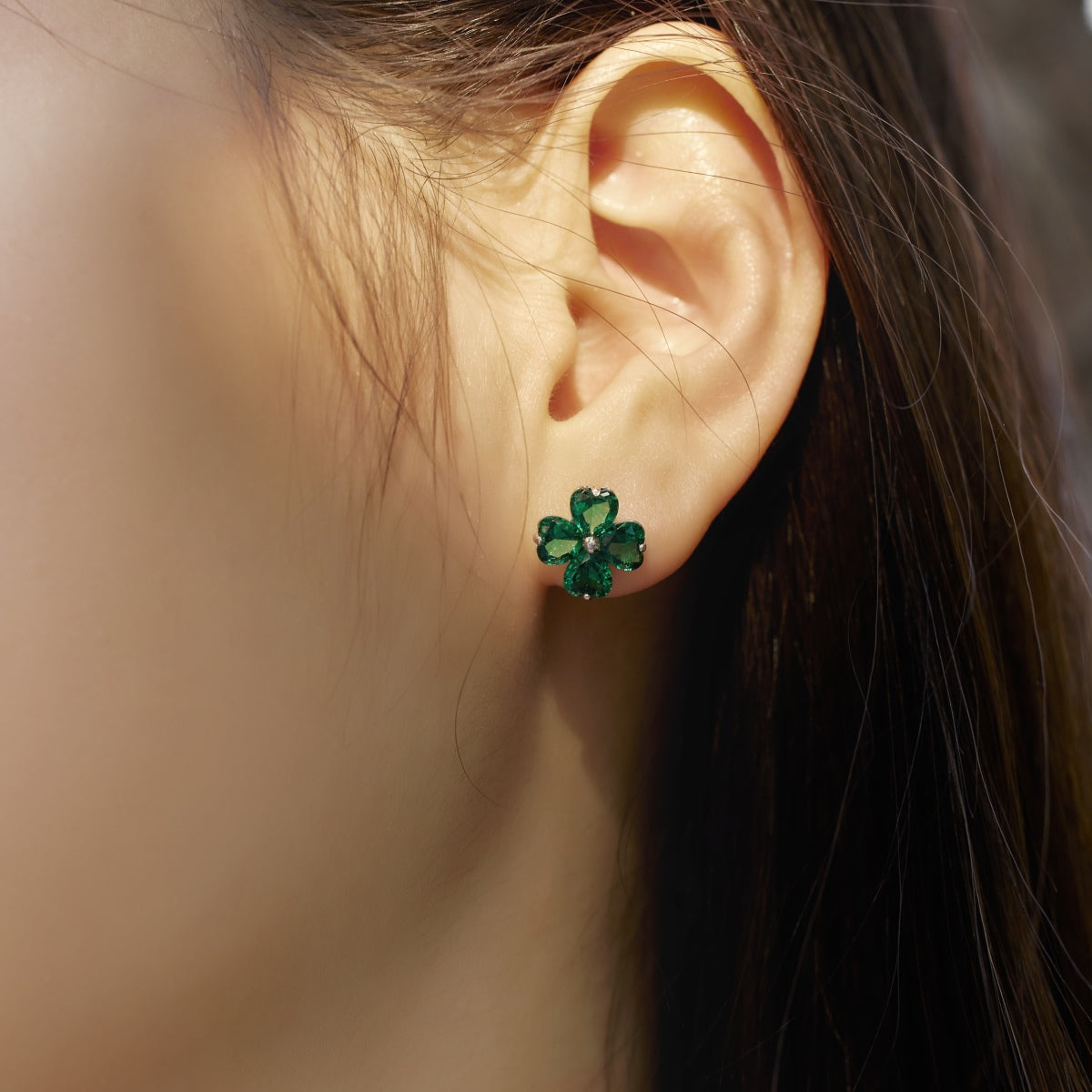 [HOT]Four-Leaf Clover Ball Earrings
