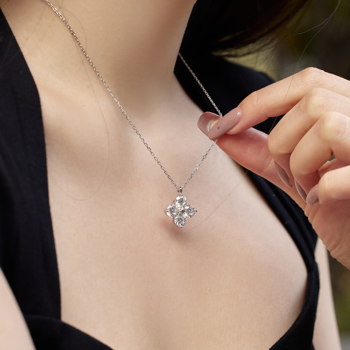 [HOT]Four-Leaf Clover And Eight-Pointed Star Necklace