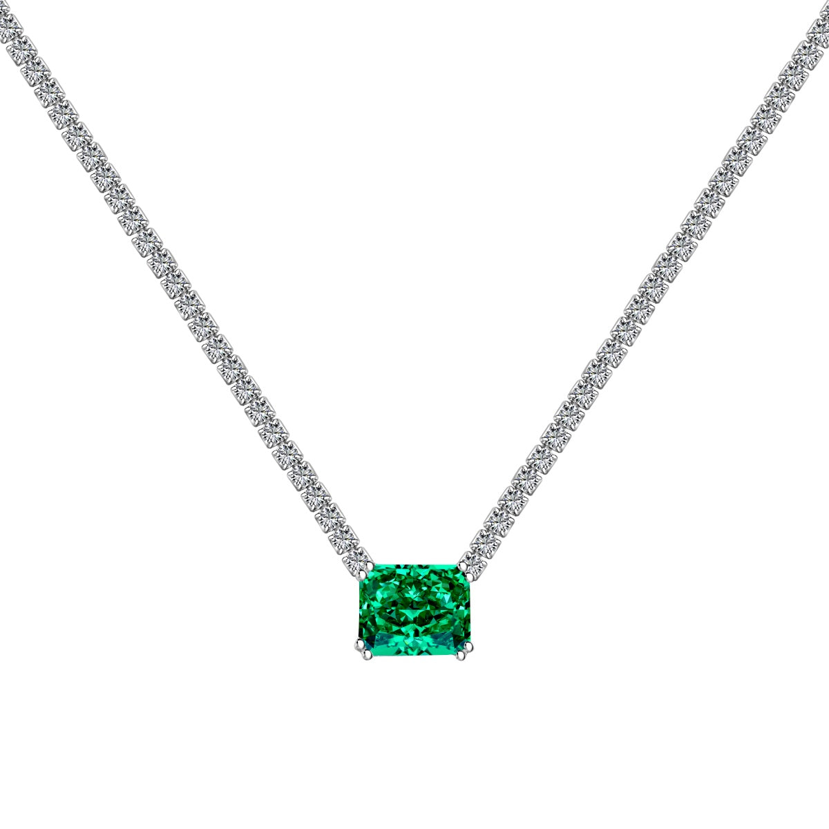 [HOT]4.0 Carat Elegant Radiant Cut Necklace