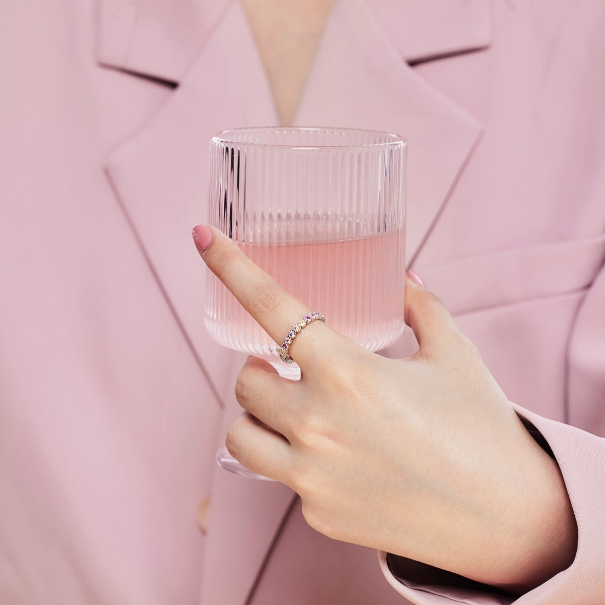 [HOT]Exquisite Colorful Round Cut Party Ring