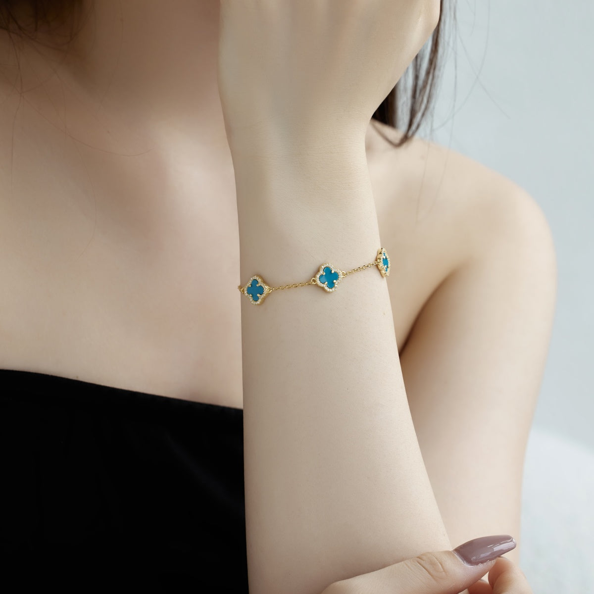 [HOT]Four-Leaf Clover Exquisite Bracelet