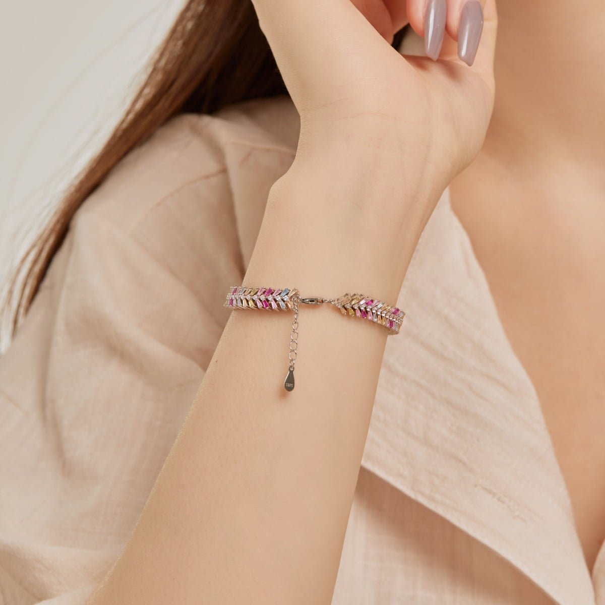 [HOT]Dainty Radiant Emerald Cut Daily Bracelet