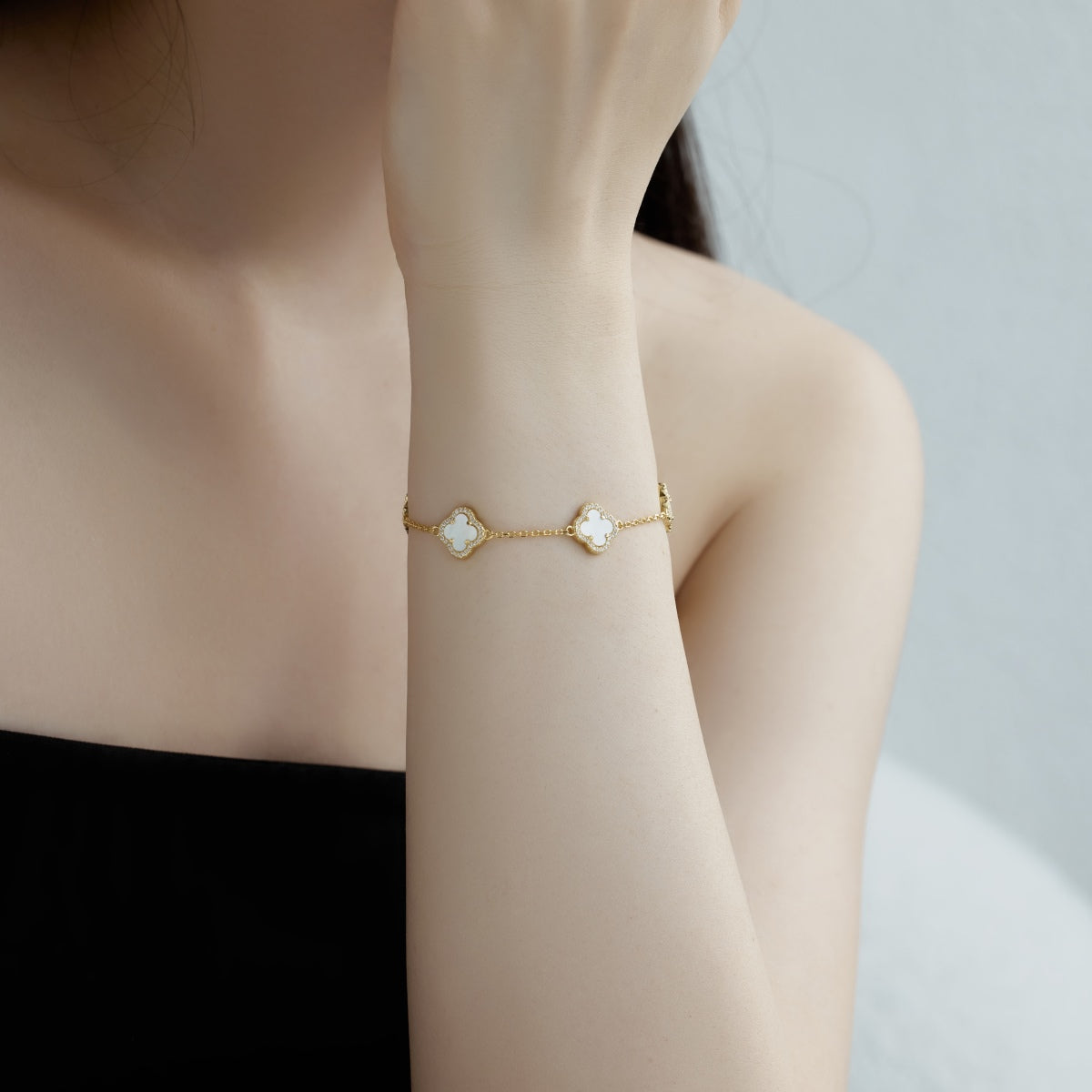 [HOT]Four-Leaf Clover Exquisite Bracelet