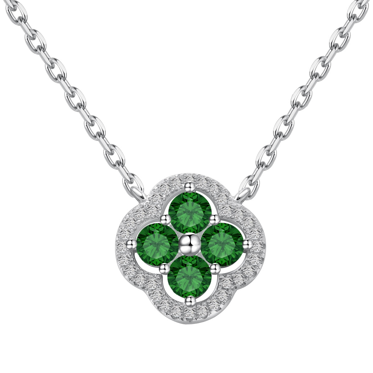 [HOT]Exquisite Necklace With Four-Leaf Clover Flower Design