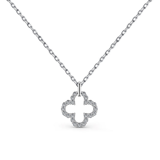 [HOT]Four-Leaf Clover Hollow Design Exquisite Necklace