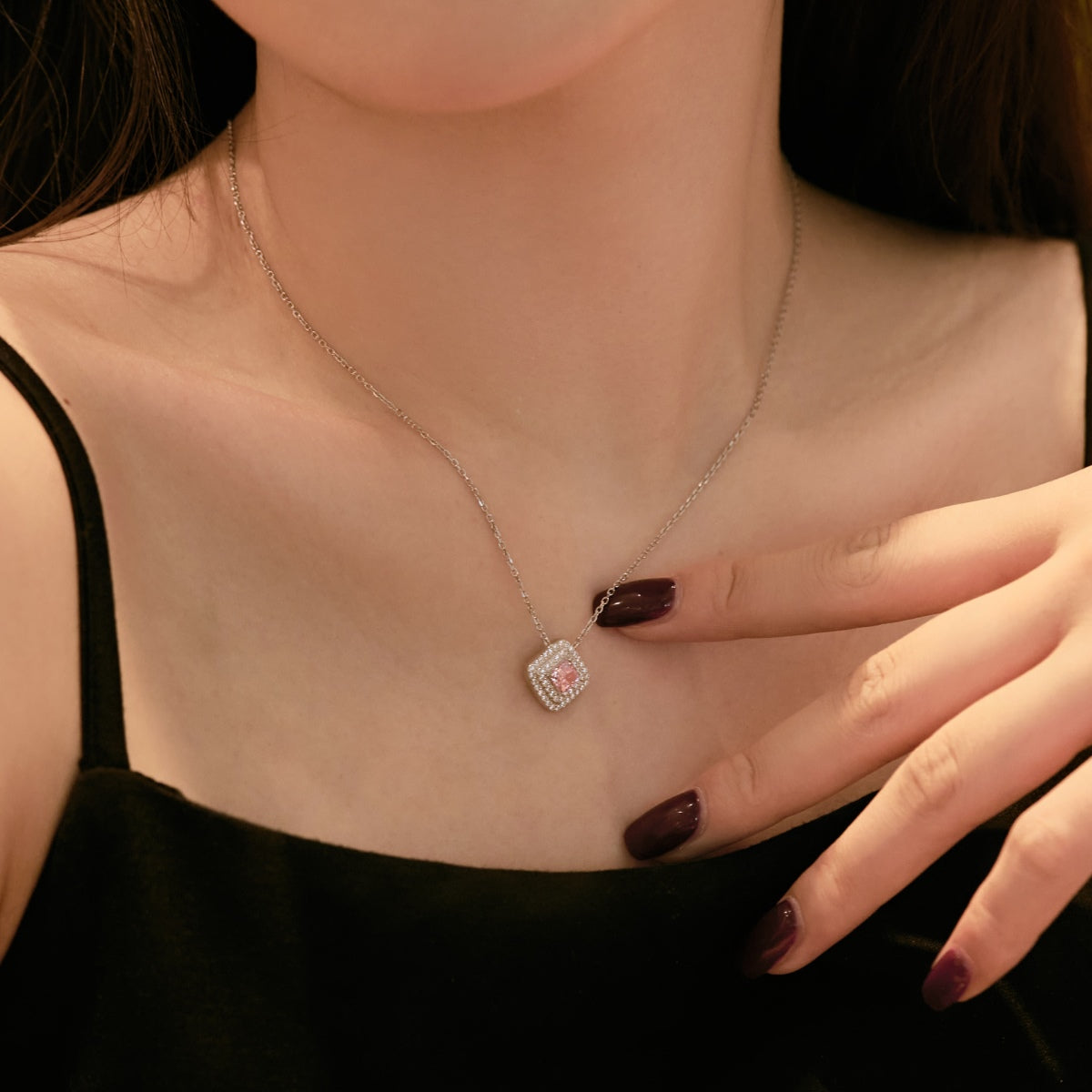 [HOT]Sparkling Asscher Cut Necklace