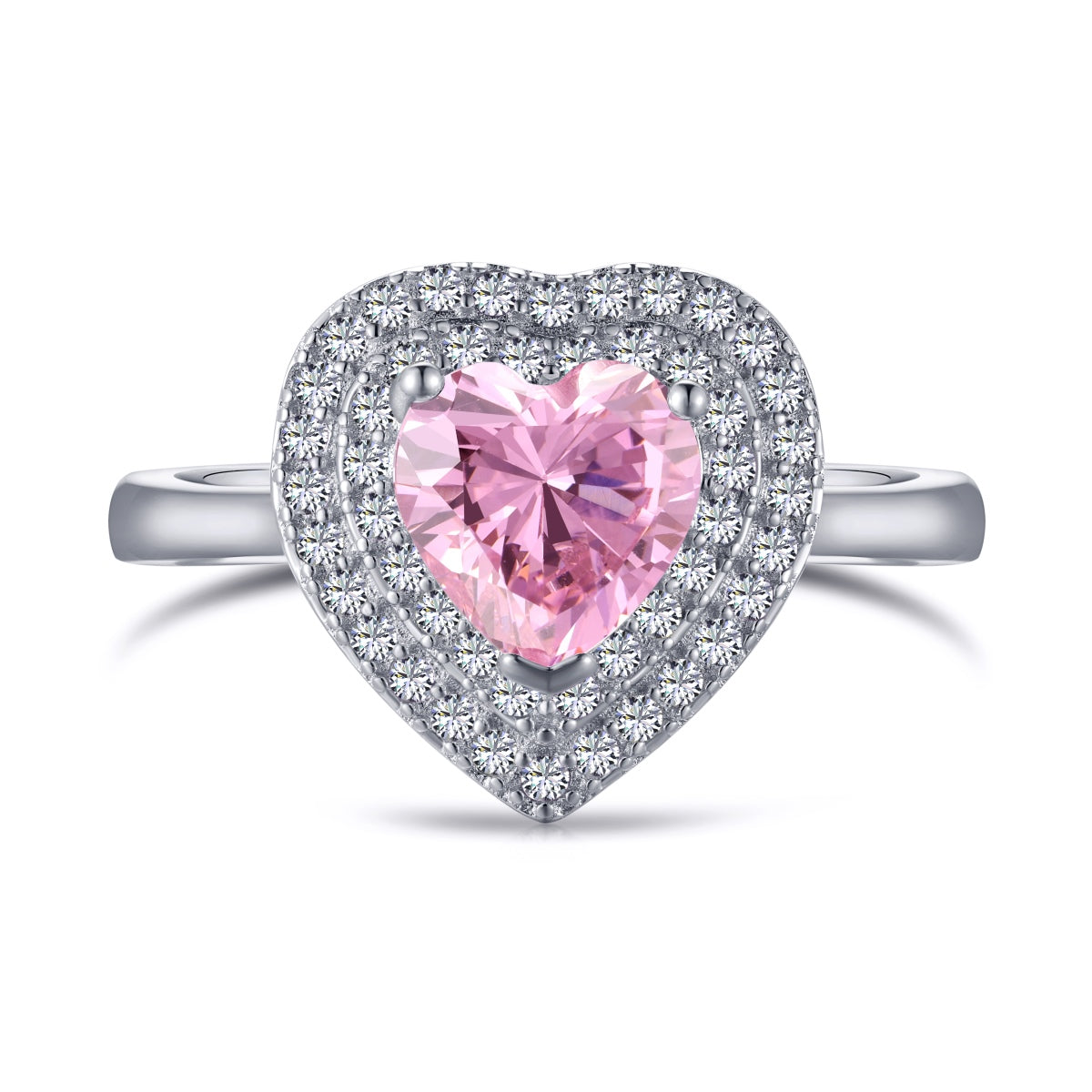 [HOT]Delicate Ebullient Heart Shape Wedding Ring