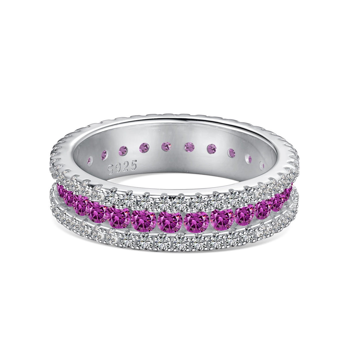 [HOT]Delicate Colorful Round Cut Daily Ring